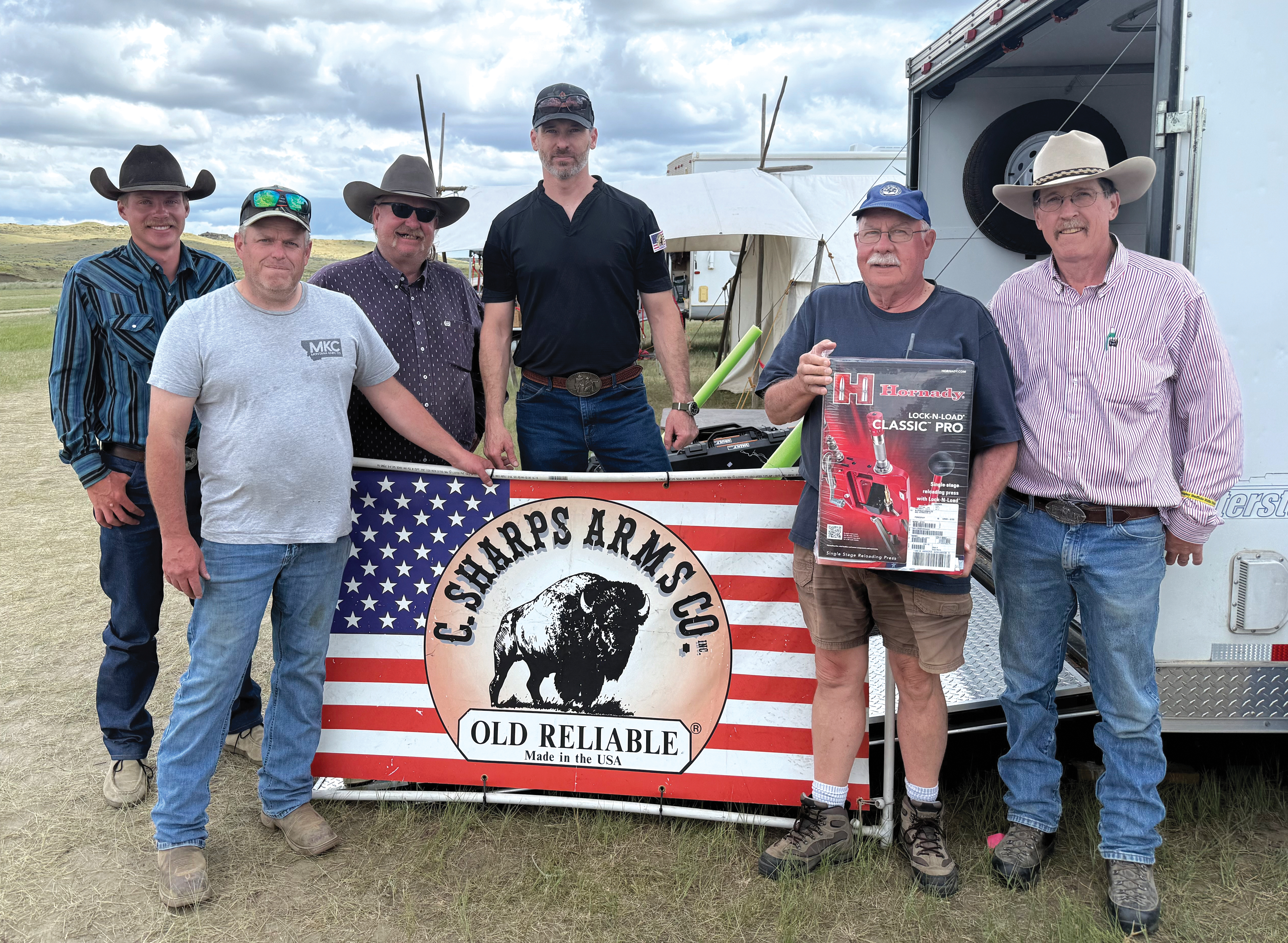 Here’s the C. Sharps Arms crew that attended the Quigley Match.